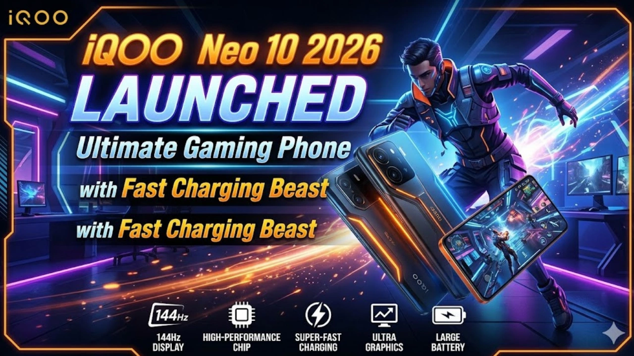 iQOO Neo 10 2026 Launched Ultimate Gaming Phone with Fast Charging Beast
